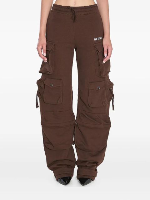 The Attico Fern elasticated-waist cargo pants - Brown - zdjęcie produktu nr 1