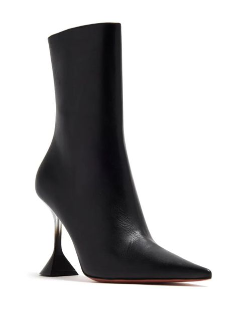 Amina Muaddi Giorgia 95mm leather boots - Black