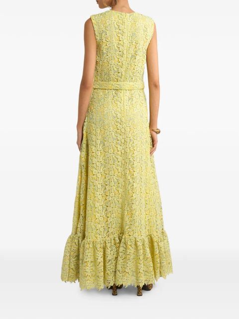 ETRO macramé lace dress - Yellow