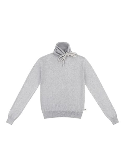 AREA crystal-knot turtleneck sweater - Grey - zdjęcie produktu nr 1
