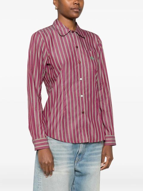 ETRO striped long-sleeve shirt - Red