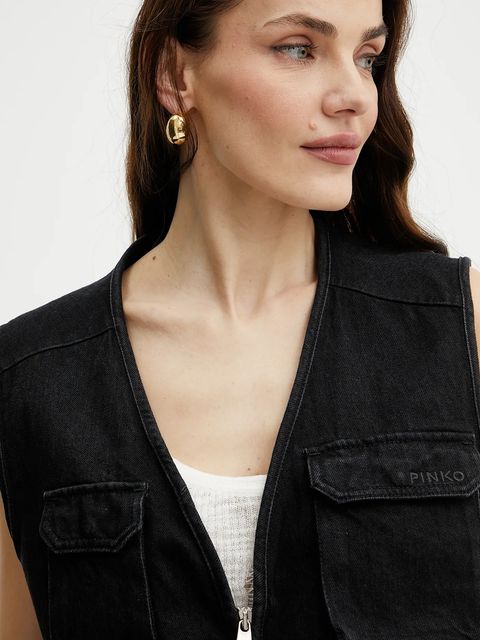 Pinko bezrękawnik jeansowy