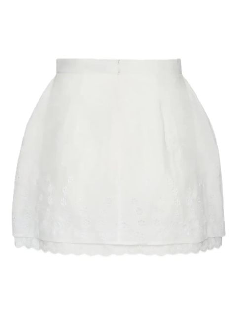Magda Butrym embroidered white mini skirt - zdjęcie produktu nr 2
