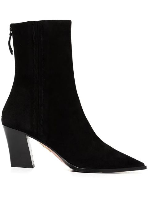 Aquazzura suede ankle boots - Black - zdjęcie produktu nr 1