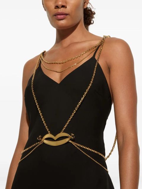 PUCCI chain-embellished slip maxi dress - Black - zdjęcie produktu nr 2