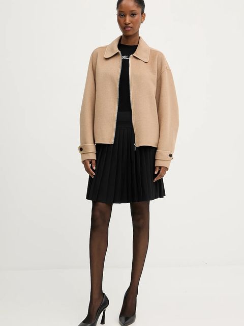 Karl Lagerfeld sweter damski kolor czarny lekki A3W18025 - zdjęcie produktu nr 2