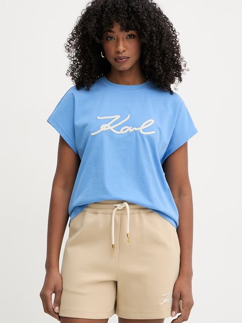 Karl Lagerfeld t-shirt damski bawełniany - zdjęcie produktu nr 2