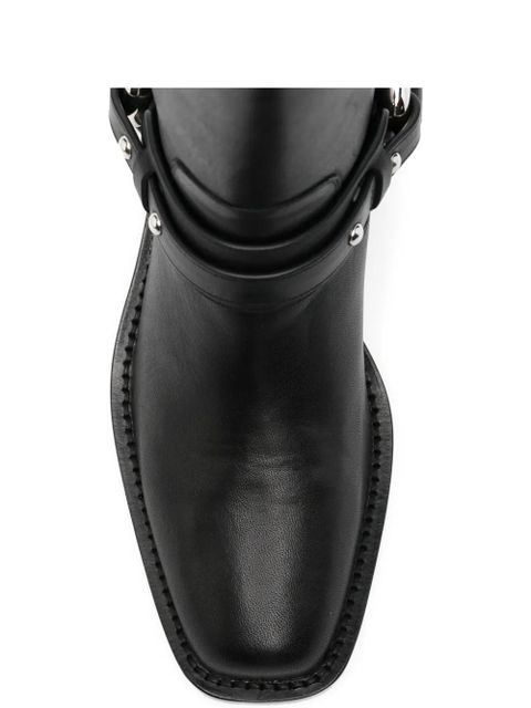 Rabanne block-heel boots - Black