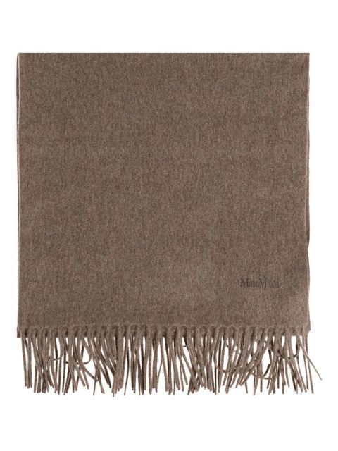 Max Mara fringed cashmere scarf - Brown - zdjęcie produktu nr 1