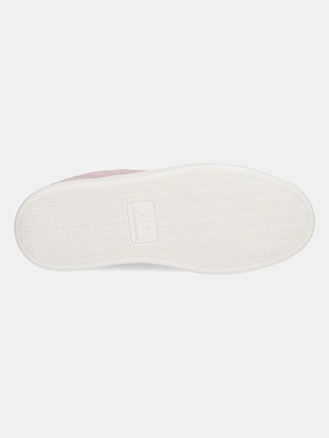 Armani Exchange sneakersy zamszowe damskie kolor różowy XW001619 AF17445 U4012