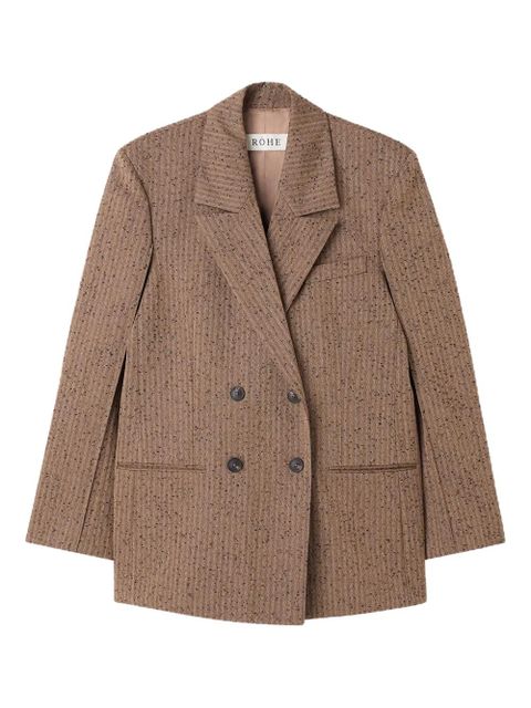 Róhe herringbone double-breasted blazer - Brown - zdjęcie produktu nr 1