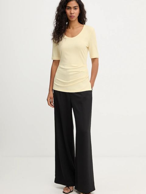 Calvin Klein t-shirt damski kolor żółty LV044E267G - zdjęcie produktu nr 2