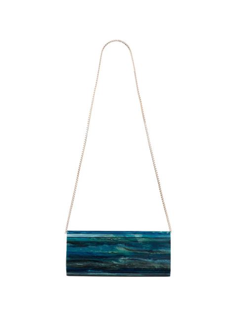 Jimmy Choo Sweetie chain clutch bag - Blue - zdjęcie produktu nr 2