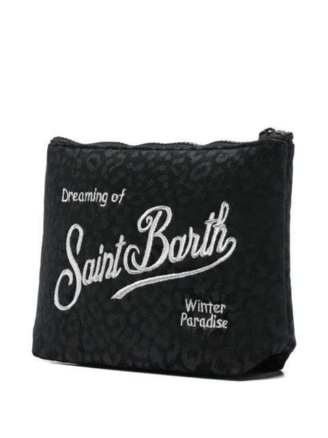 MC2 Saint Barth Aline animal-print zip makeup bag - Black - zdjęcie produktu nr 2