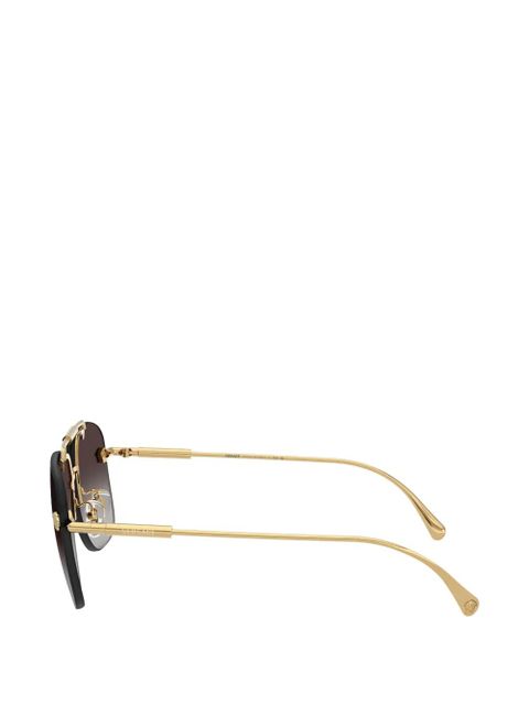 Versace Eyewear geometric-frame sunglasses - Gold