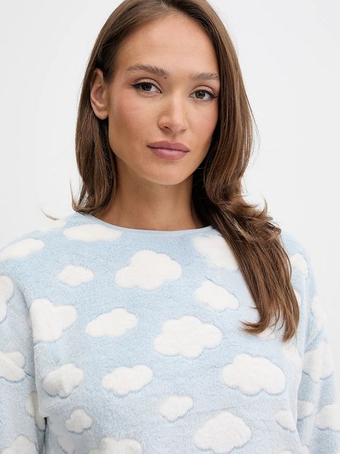 women'secret komplet piżamowy damska kolor niebieski 4752553