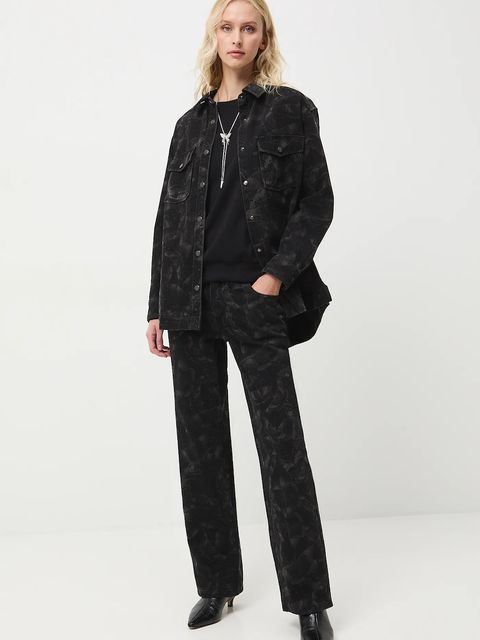 Medicine jeansy bawełniane damskie kolor czarny