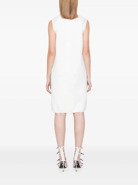 Dolce & Gabbana logo-plaque mini dress - White