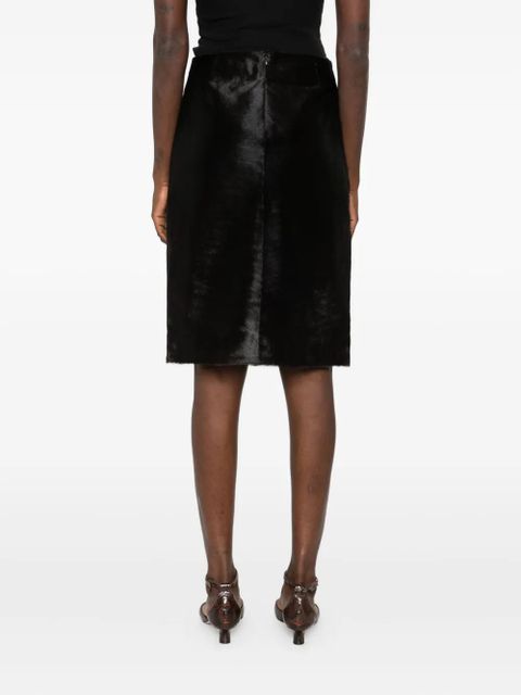 LouLou de Saison side-split midi skirt - Brown