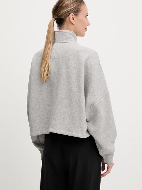 adidas Originals bluza Essential damska kolor szary melanżowa IY4979