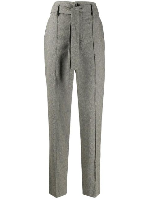 ISABEL MARANT Emilia high-waisted trousers - Grey - zdjęcie produktu nr 1