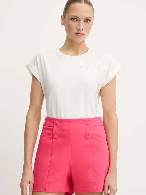 Morgan t-shirt damski kolor beżowy DABANA