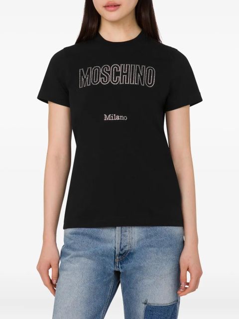 Moschino embellished cotton T-shirt - Black