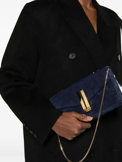DeMellier Vancouver suede clutch bag - Blue - zdjęcie produktu nr 2