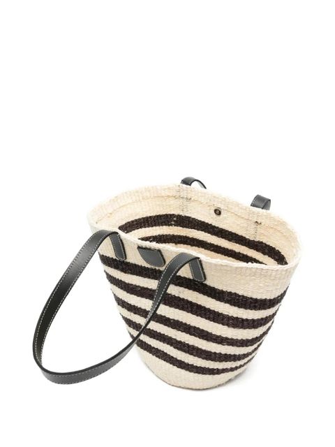 Max Mara Wkagennaio striped tote bag - Neutrals