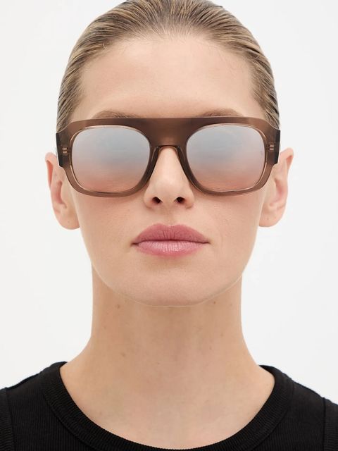 Ray-Ban okulary przeciwsłoneczne kolor beżowy 0RB2218