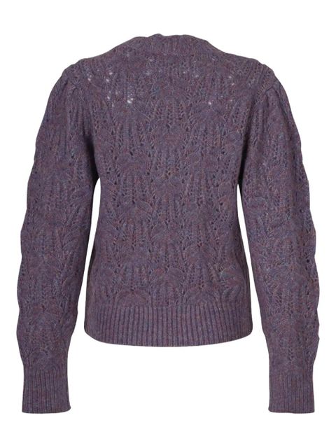ISABEL MARANT openwork knitted sweater - Purple