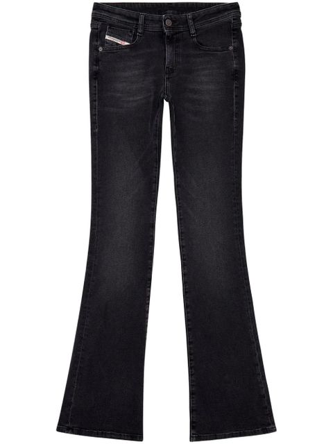 Diesel flared cotton blend jeans - Black