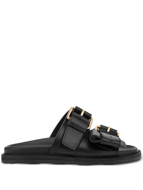 Moschino buckle-embellished sandals - Black - zdjęcie produktu nr 1