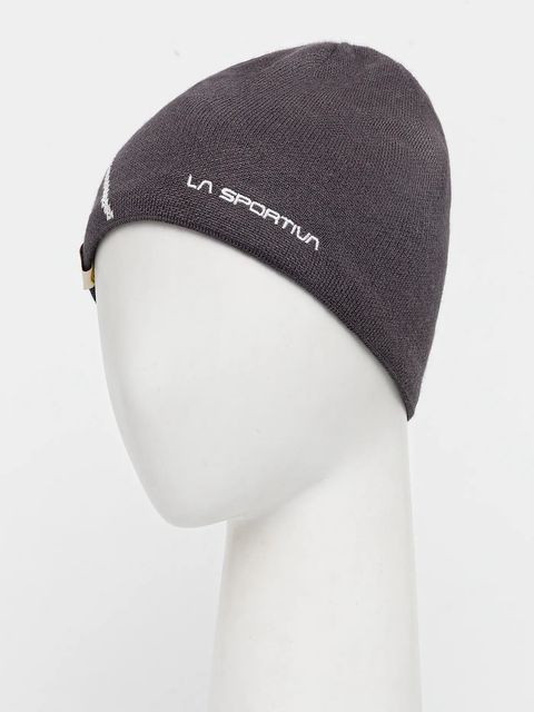 LA Sportiva czapka z dodatkiem wełny Woolly kolor szary ZZSH030