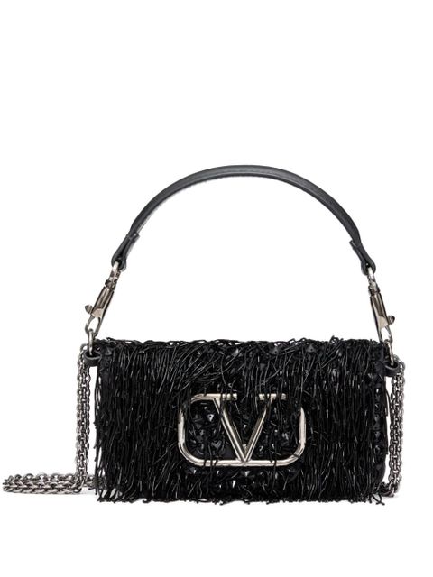 Valentino Garavani small Locò embroidered shoulder bag - Black - zdjęcie produktu nr 1