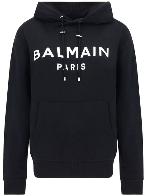 Balmain Logo print hoodie - Black - zdjęcie produktu nr 1