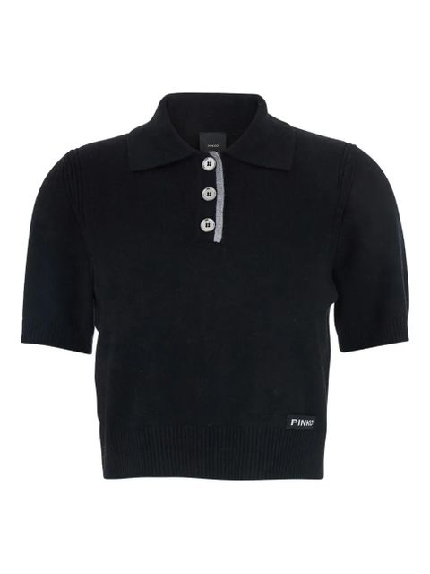 PINKO short-sleeve polo top - Black - zdjęcie produktu nr 1