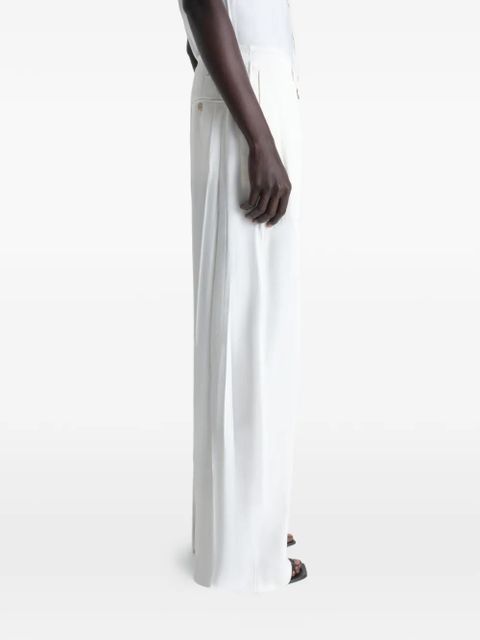 LEMAIRE pleat panel palazzo pants - White