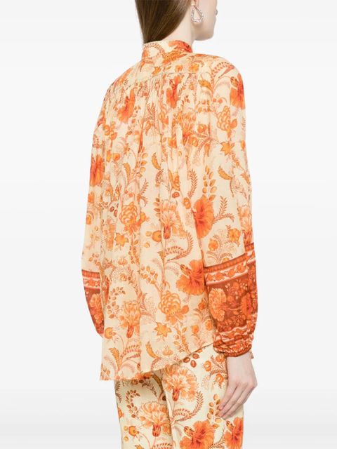 ZIMMERMANN Junie floral-print blouse - Orange
