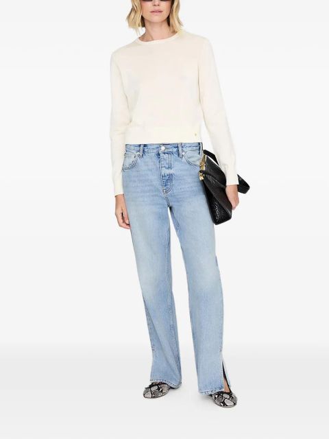 ANINE BING crop knitwear - White