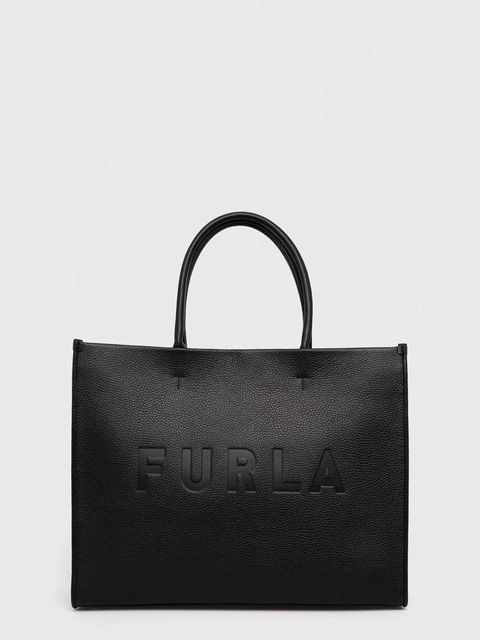 Furla torebka skórzana Wonderfurla kolor czarny - zdjęcie produktu nr 1