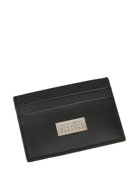 MM6 Maison Margiela logo plaque cardholder - Black