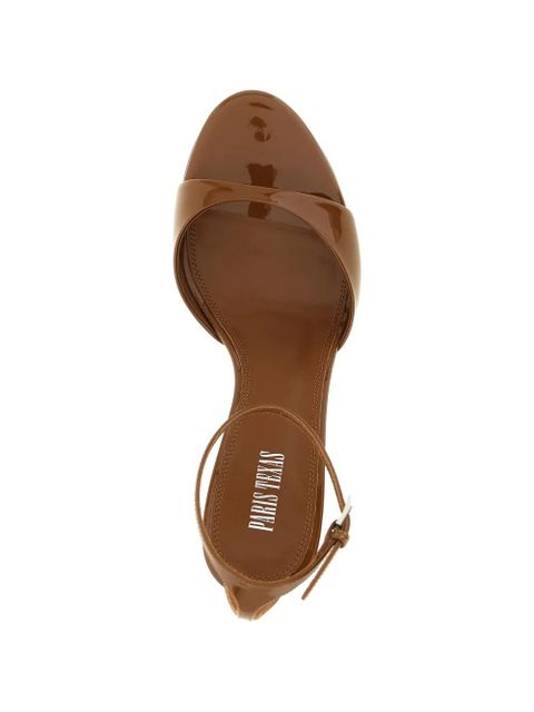 Paris Texas patent ankle strap lidia sandals - Brown