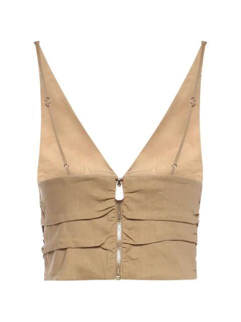 PINKO V-neck top - Neutrals - zdjęcie produktu nr 2
