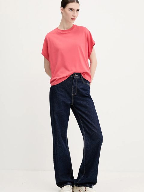 United Colors of Benetton t-shirt bawełniany damski kolor różowy 3096D1071