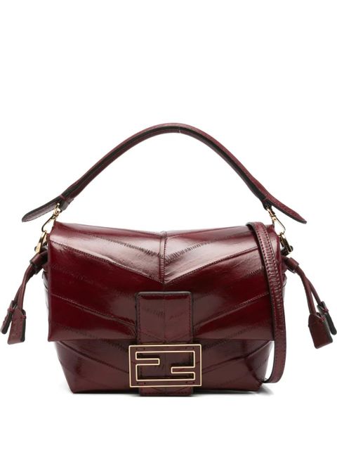 FENDI logo-plaque tote bag - Red - zdjęcie produktu nr 1