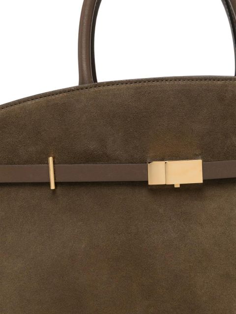 DeMellier Hudson top-handle suede tote bag - Brown