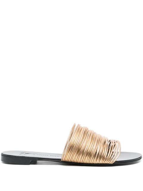 Giuseppe Zanotti Clio Flat sandals - Gold - zdjęcie produktu nr 1