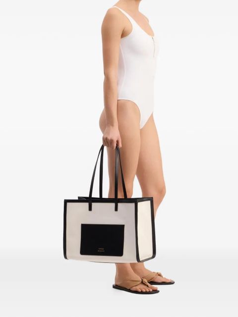 LouLou de Saison zip-fastening swimsuit - White