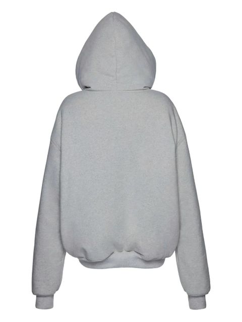 Magda Butrym lace-trimmed hoodie - Grey